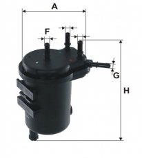 Купити WF8357 WIX Filtron Паливний фільтр (с подсоединением датчика уровня воды) Кліо 2 1.5 dCi