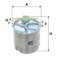 Купить WF8478 WIX Filtron Топливный фильтр (с подсоединением датчика уровня воды) Koleos 2.0 dCi