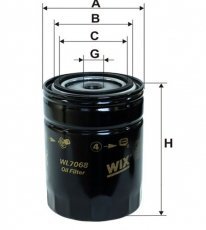 Купить WL7068 WIX Filtron Масляный фильтр (накручиваемый) Толедо (1.9 D, 1.9 TD)