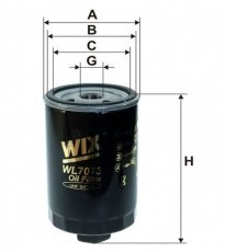 Масляний фільтр WL7073 WIX Filtron – (накручуваний) фото 1