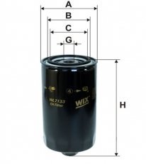 Масляный фильтр WL7133 WIX Filtron – (накручиваемый) фото 1