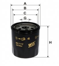 Купить WL7172 WIX Filtron Масляный фильтр Лексус ЖС
