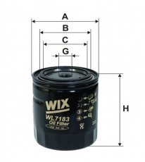 Масляний фільтр WL7183 WIX Filtron – (накручуваний) фото 1