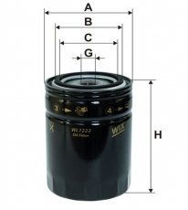 Масляный фильтр WL7222 WIX Filtron – (накручиваемый) фото 1