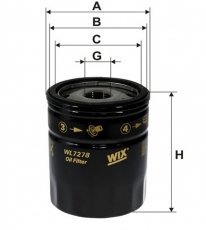 Купить WL7278 WIX Filtron Масляный фильтр MG 6