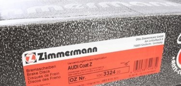 Тормозной диск 100.3324.20 Zimmermann фото 6