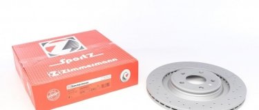 Купить 100.3334.52 Zimmermann Тормозные диски Audi Q5 (2.0, 3.0, 3.2)