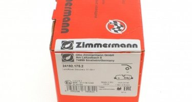 Гальмівна колодка 24192.175.2 Zimmermann – подготовлено для датчика износа колодок фото 7