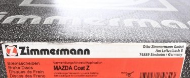Гальмівний диск 370.3083.20 Zimmermann фото 7