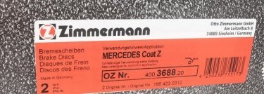 Тормозной диск 400.3688.20 Zimmermann фото 6