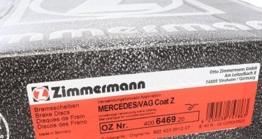 Тормозной диск 400.6469.20 Zimmermann фото 5