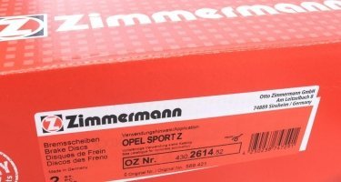 Гальмівний диск 430.2614.52 Zimmermann фото 6