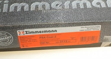 Гальмівний диск 440.3112.20 Zimmermann фото 5