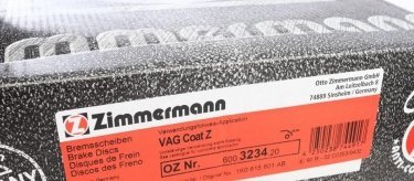 Тормозной диск 600.3234.20 Zimmermann фото 6