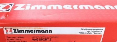 Тормозной диск 600.3249.52 Zimmermann фото 7