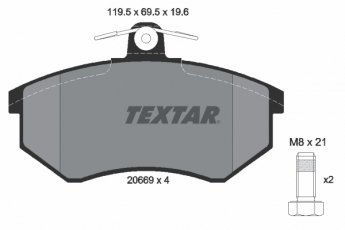 Тормозная колодка 2066919614 TEXTAR –  фото 1