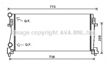 Купить VNA2344 AVA QUALITY COOLING Радиатор охлаждения двигателя Passat B8 (1.4, 2.0)