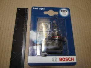 Лампа розжарювання HB3 12V 60W P20d PURE LIGHT 1шт. blister (виробництво) 1 987 301 062 BOSCH фото 2