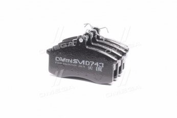 Колодки тормозные диск. Самара ВАЗ 2108, 2110 (производство Dafmi) D743SM DAfmi/INTELLI –  фото 1